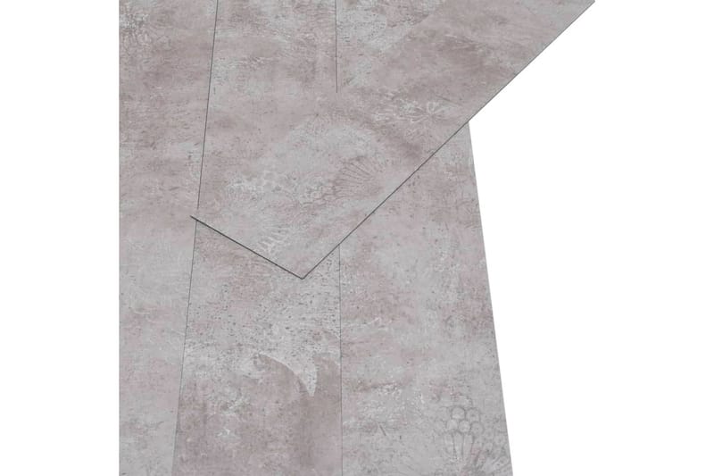 PVC gulvplanker 5,26 m² 2 mm jordgrå - Treheller & trefliser balkong - Vinylgulv & plastgulv - Gulvplater & plastplater