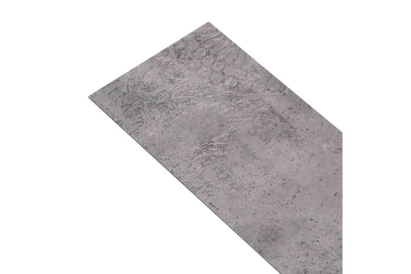 PVC gulvplanker 5,26 m² 2 mm sementbrun - Treheller & trefliser balkong - Vinylgulv & plastgulv - Gulvplater & plastplater