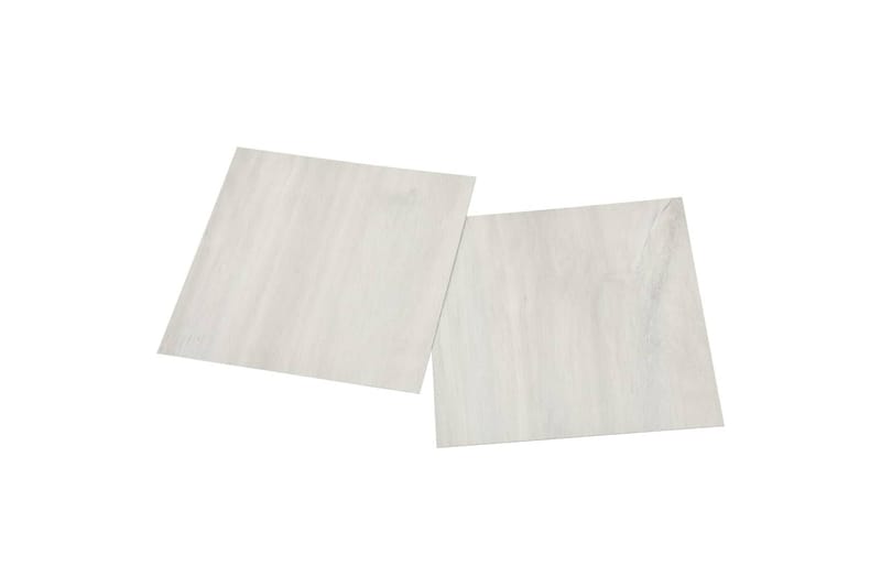 Selvklebende gulvplanker 20 stk PVC 1,86 m² kremhvit - Krem - Hus & oppussing - Bygg - Gulv, vegg & tak - Gulv - Vinylgulv & plastgulv