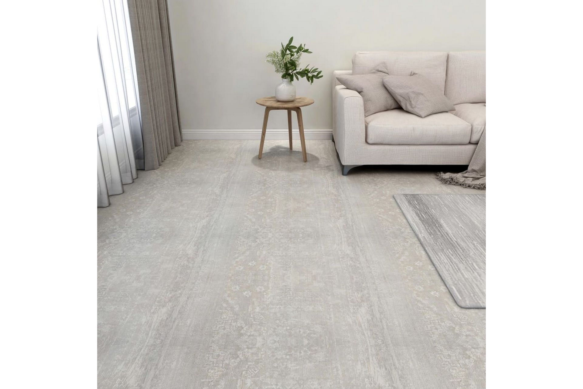 Selvklebende gulvplanker 20 stk PVC 1,86 m² lysegrå - Grå - Hus & oppussing - Bygg - Gulv, vegg & tak - Gulv - Vinylgulv & plastgulv