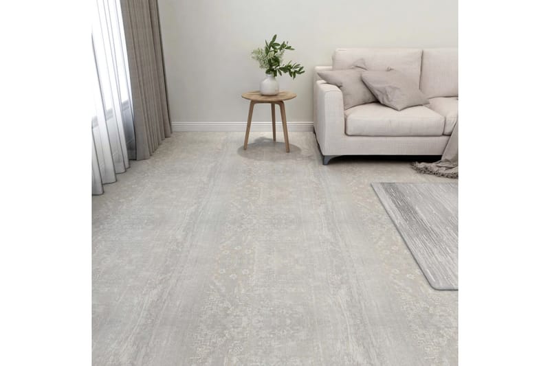 Selvklebende gulvplanker 20 stk PVC 1,86 m² lysegrå - Grå - Hus & oppussing - Bygg - Gulv, vegg & tak - Gulv - Vinylgulv & plastgulv