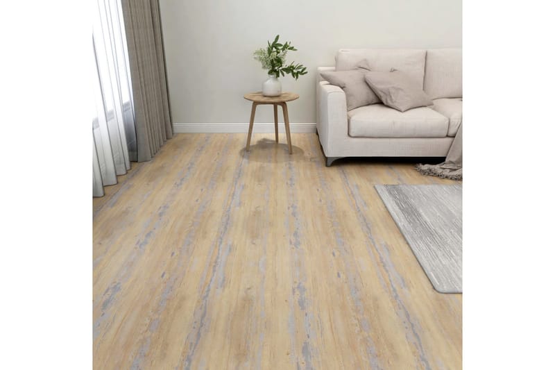 Selvklebende gulvplanker 20 stk PVC 1,86 m² brun - Brun - Hus & oppussing - Bygg - Gulv, vegg & tak - Gulv - Vinylgulv & plastgulv