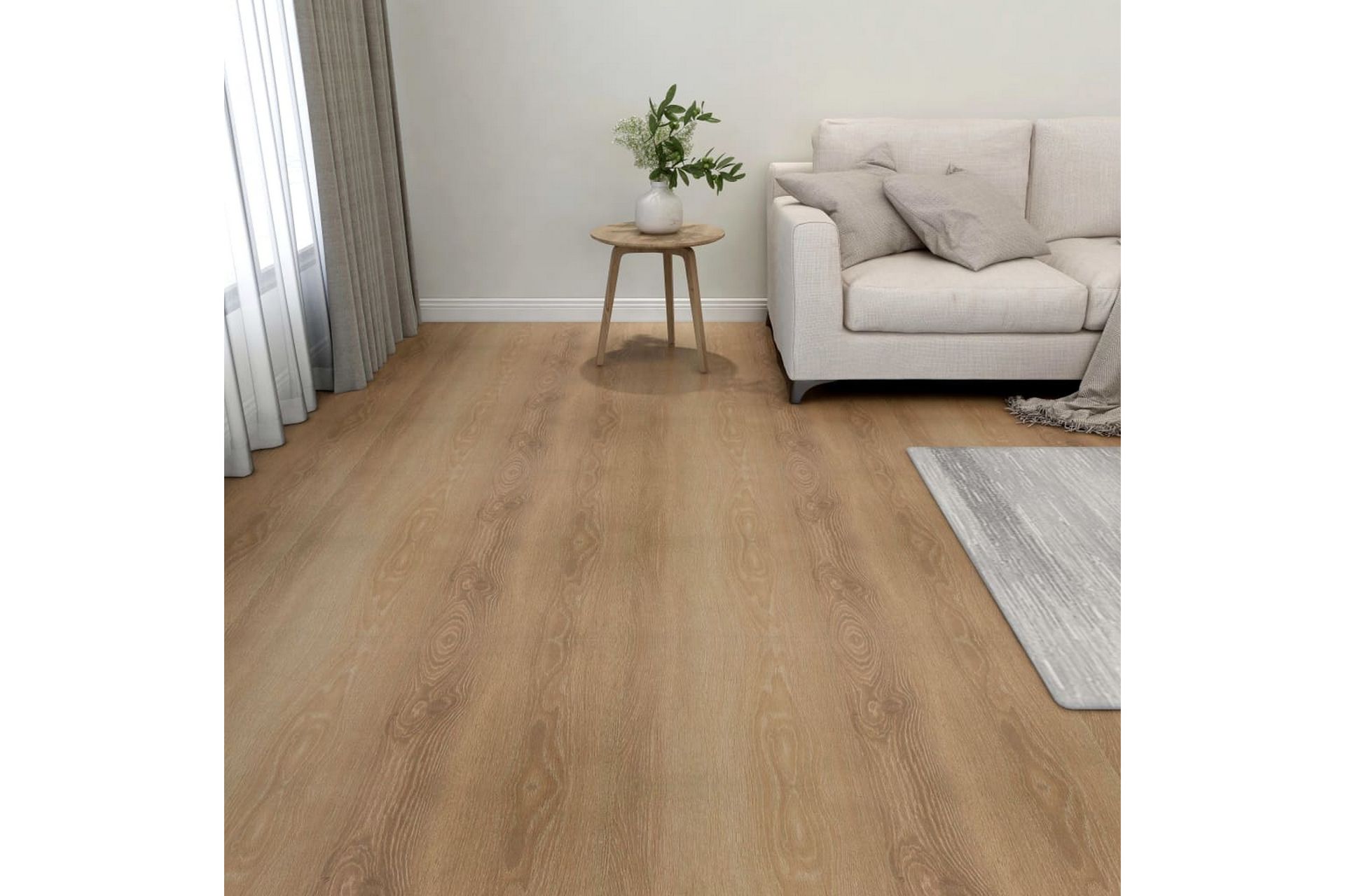 Selvklebende gulvplanker 20 stk PVC 1,86 m² brun - Brun - Hus & oppussing - Bygg - Gulv, vegg & tak - Gulv - Vinylgulv & plastgulv