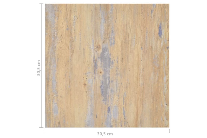 Selvklebende gulvplanker 20 stk PVC 1,86 m² brun - Brun - Hus & oppussing - Bygg - Gulv, vegg & tak - Gulv - Vinylgulv & plastgulv