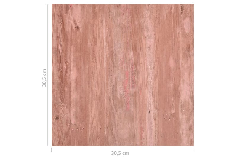Selvklebende gulvplanker 20 stk PVC 1,86 m² rød - Rød - Hus & oppussing - Bygg - Gulv, vegg & tak - Gulv - Vinylgulv & plastgulv