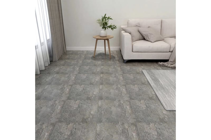 Selvklebende gulvplanker 20 stk PVC 1,86 m² grå - Grå - Hus & oppussing - Bygg - Gulv, vegg & tak - Gulv - Vinylgulv & plastgulv