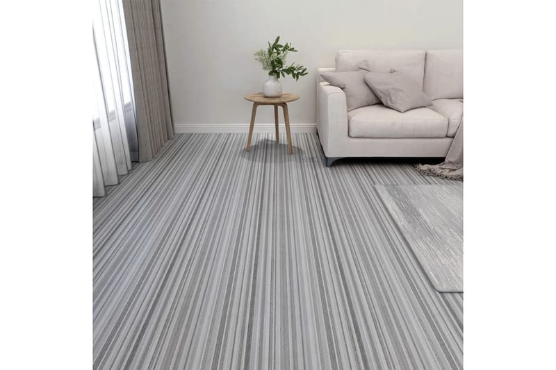 Selvklebende gulvplanker 20 stk PVC 1,86 m² lysegrå - Grå - Hus & oppussing - Bygg - Gulv, vegg & tak - Gulv - Vinylgulv & plastgulv