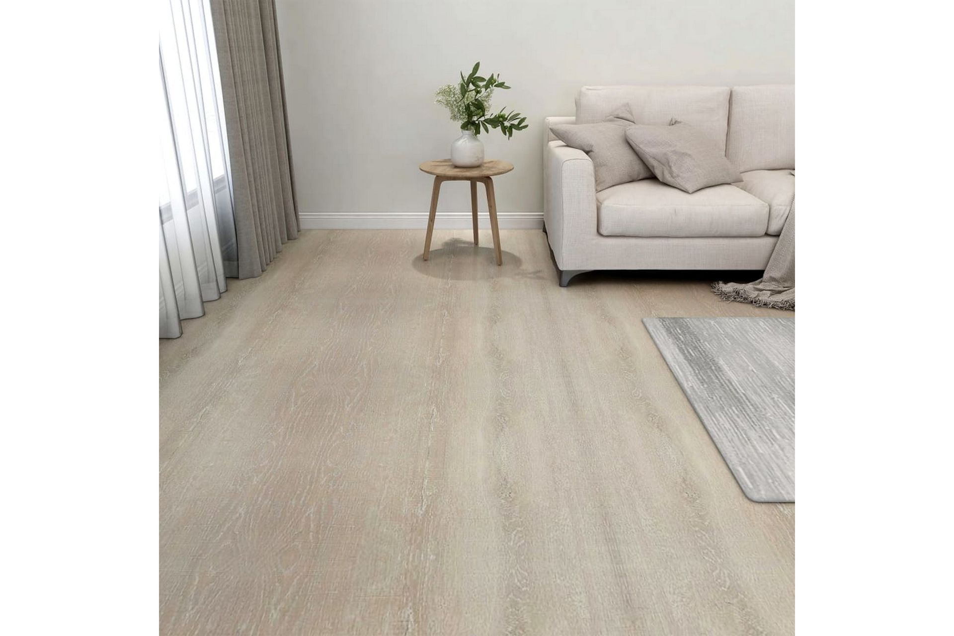 Selvklebende gulvplanker 20 stk PVC 1,86 m² beige - Beige - Hus & oppussing - Bygg - Gulv, vegg & tak - Gulv - Vinylgulv & plastgulv
