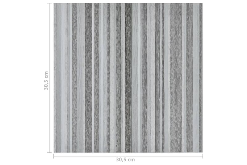 Selvklebende gulvplanker 20 stk PVC 1,86 m² lysegrå - Grå - Hus & oppussing - Bygg - Gulv, vegg & tak - Gulv - Vinylgulv & plastgulv