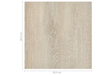 Selvklebende gulvplanker 20 stk PVC 1,86 m² beige - Beige - Hus & oppussing - Bygg - Gulv, vegg & tak - Gulv - Vinylgulv & plastgulv