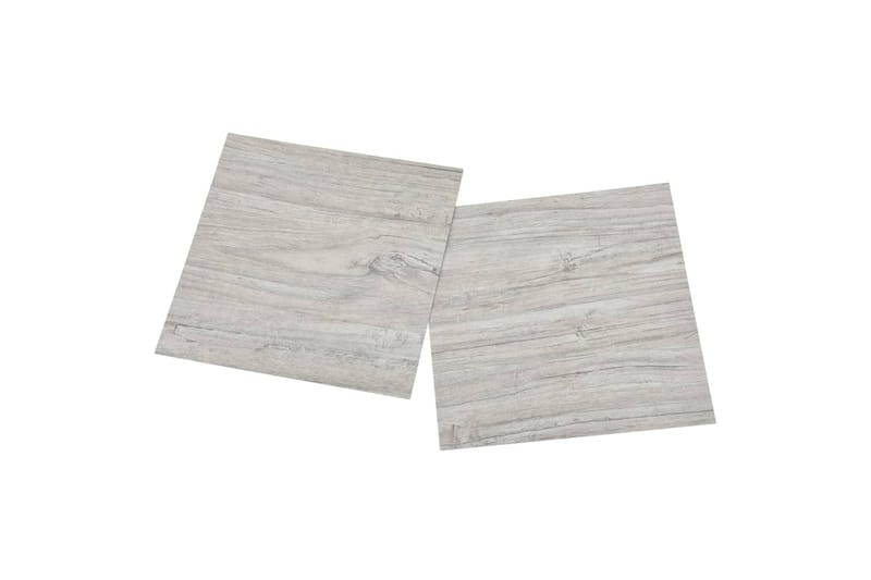 Selvklebende gulvplanker 55 stk PVC 5,11 m² lysegrå - Grå - Hus & oppussing - Bygg - Gulv, vegg & tak - Gulv - Vinylgulv & plastgulv