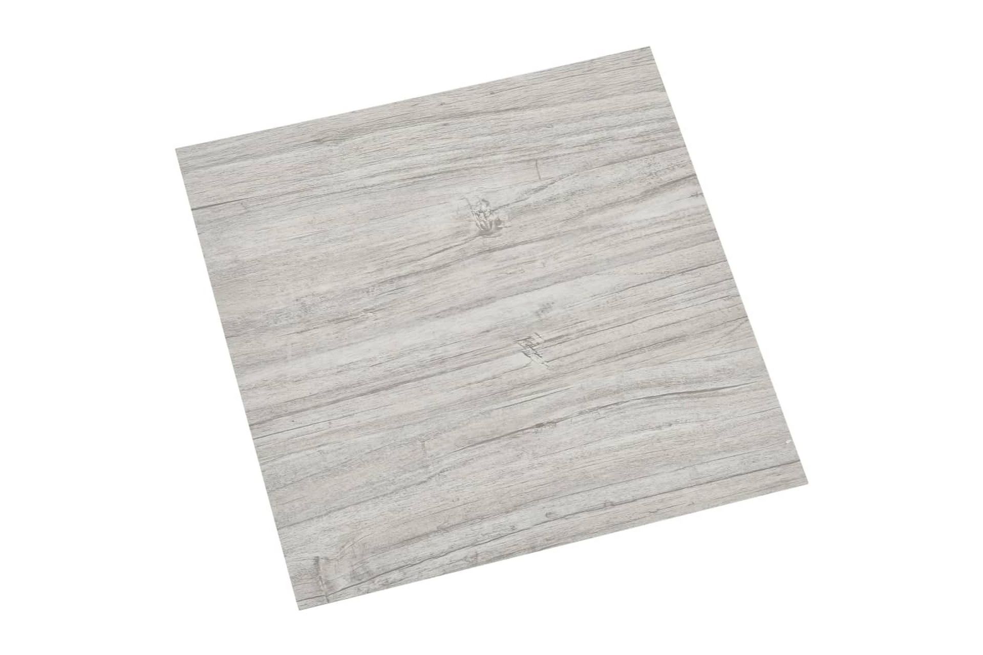Selvklebende gulvplanker 55 stk PVC 5,11 m² lysegrå - Grå - Hus & oppussing - Bygg - Gulv, vegg & tak - Gulv - Vinylgulv & plastgulv