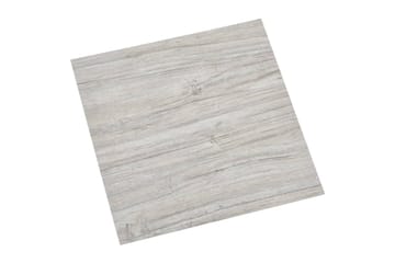 Selvklebende gulvplanker 55 stk PVC 5,11 m² lysegrå - Grå - Hus & oppussing - Bygg - Gulv, vegg & tak - Gulv - Vinylgulv & plastgulv