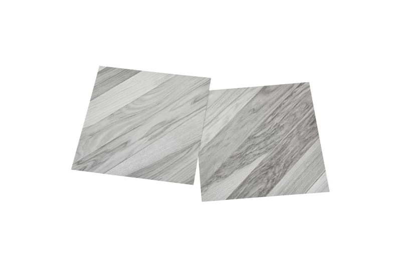 Selvklebende gulvplanker 55 stk PVC 5,11 m² grå stripet - Grå - Hus & oppussing - Bygg - Gulv, vegg & tak - Gulv - Vinylgulv & plastgulv