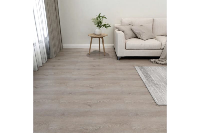 Selvklebende gulvplanker 55 stk PVC 5,11 m² gråbrun - Taupe - Hus & oppussing - Bygg - Gulv, vegg & tak - Gulv - Vinylgulv & plastgulv