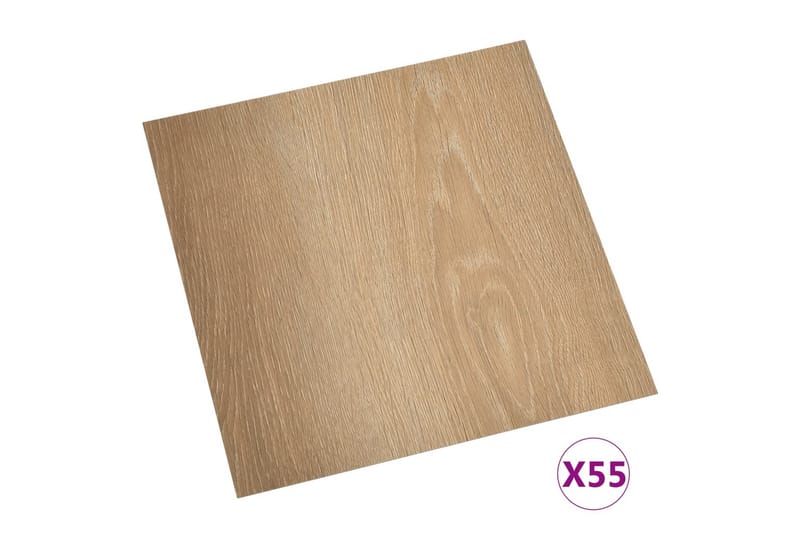 Selvklebende gulvplanker 55 stk PVC 5,11 m² brun - Brun - Hus & oppussing - Bygg - Gulv, vegg & tak - Gulv - Vinylgulv & plastgulv