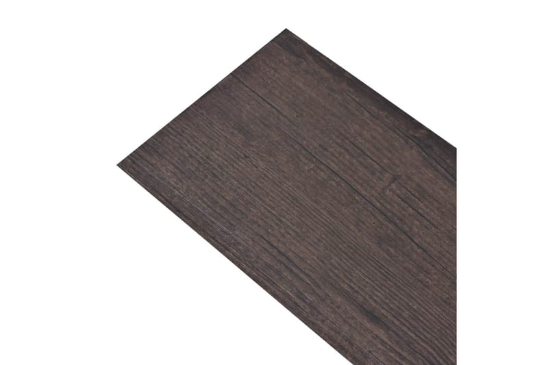 Selvklebende gulvplanker PVC 5,02 m² 2 mm mørkebrun - Treheller & trefliser balkong - Vinylgulv & plastgulv - Gulvplater & plastplater