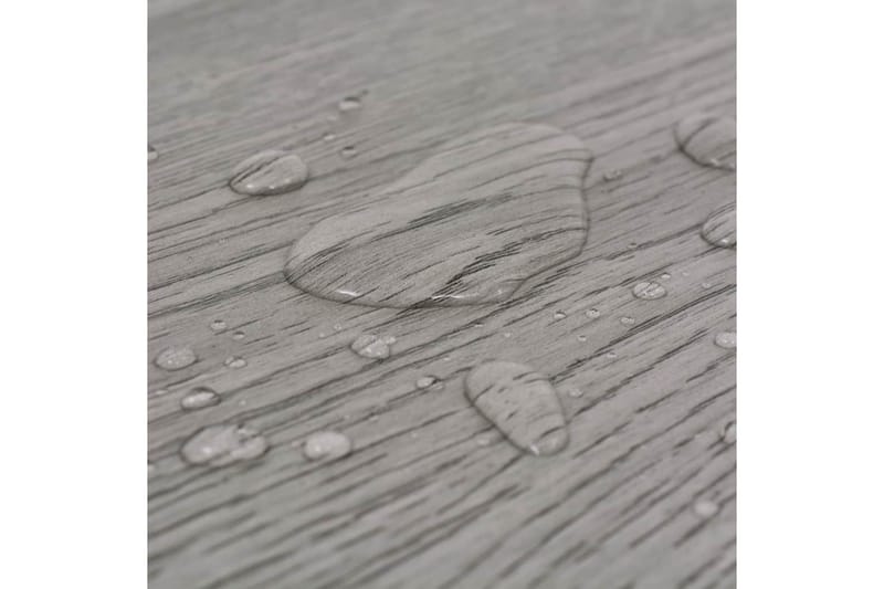 Selvklebende gulvplanker PVC 5,02 m² 2 mm mørkegrå - Treheller & trefliser balkong - Vinylgulv & plastgulv - Gulvplater & plastplater