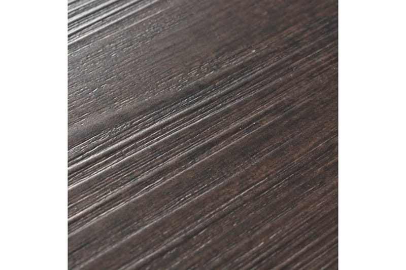 Selvklebende gulvplanker PVC 5,02 m² 2 mm mørkebrun - Treheller & trefliser balkong - Vinylgulv & plastgulv - Gulvplater & plastplater