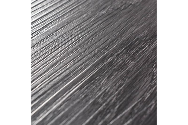 Selvklebende PVC-gulvplanker 5,21 m² 2 mm svart og hvit - Svart - Treheller & trefliser balkong - Vinylgulv & plastgulv - Gulvplater & plastplater