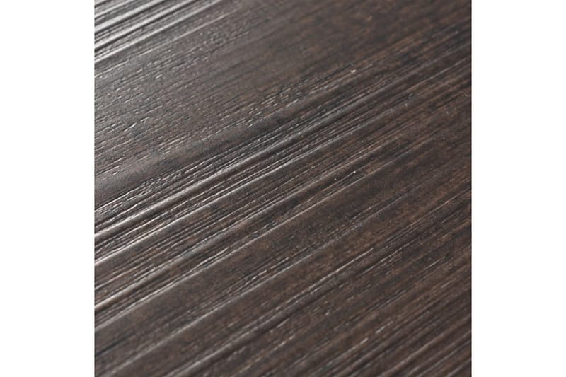 Selvklebende PVC gulvplanker 5,21 m² 2 mm mørkebrun - Brun - Hus & oppussing - Bygg - Gulv, vegg & tak - Gulv - Vinylgulv & plastgulv