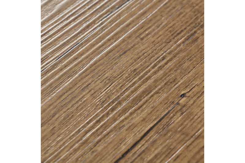 Selvklebende PVC gulvplanker 5,21 m² 2 mm brun valnøtt - Brun - Hus & oppussing - Bygg - Gulv, vegg & tak - Gulv - Vinylgulv & plastgulv