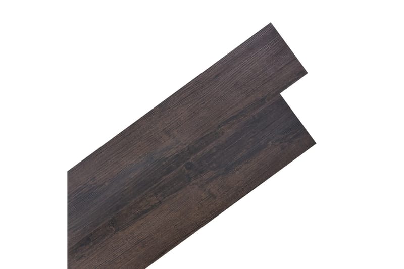 Selvklebende PVC gulvplanker 5,21 m² 2 mm mørkebrun - Brun - Hus & oppussing - Bygg - Gulv, vegg & tak - Gulv - Vinylgulv & plastgulv