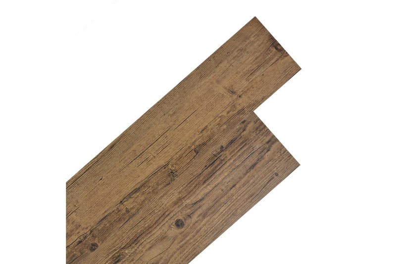 Selvklebende PVC gulvplanker 5,21 m² 2 mm brun valnøtt - Brun - Hus & oppussing - Bygg - Gulv, vegg & tak - Gulv - Vinylgulv & plastgulv