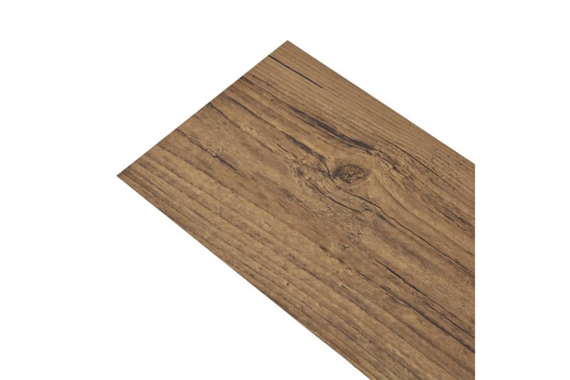 Selvklebende PVC gulvplanker 5,21 m² 2 mm brun valnøtt - Brun - Hus & oppussing - Bygg - Gulv, vegg & tak - Gulv - Vinylgulv & plastgulv