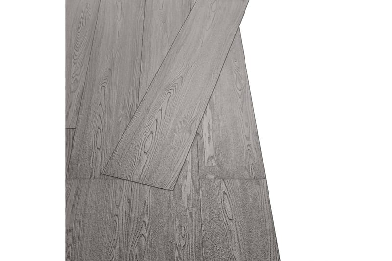 Selvklebende PVC-gulvplanker 5,21 m² 2 mm mørkegrå - Grå - Hus & oppussing - Bygg - Gulv, vegg & tak - Gulv - Vinylgulv & plastgulv