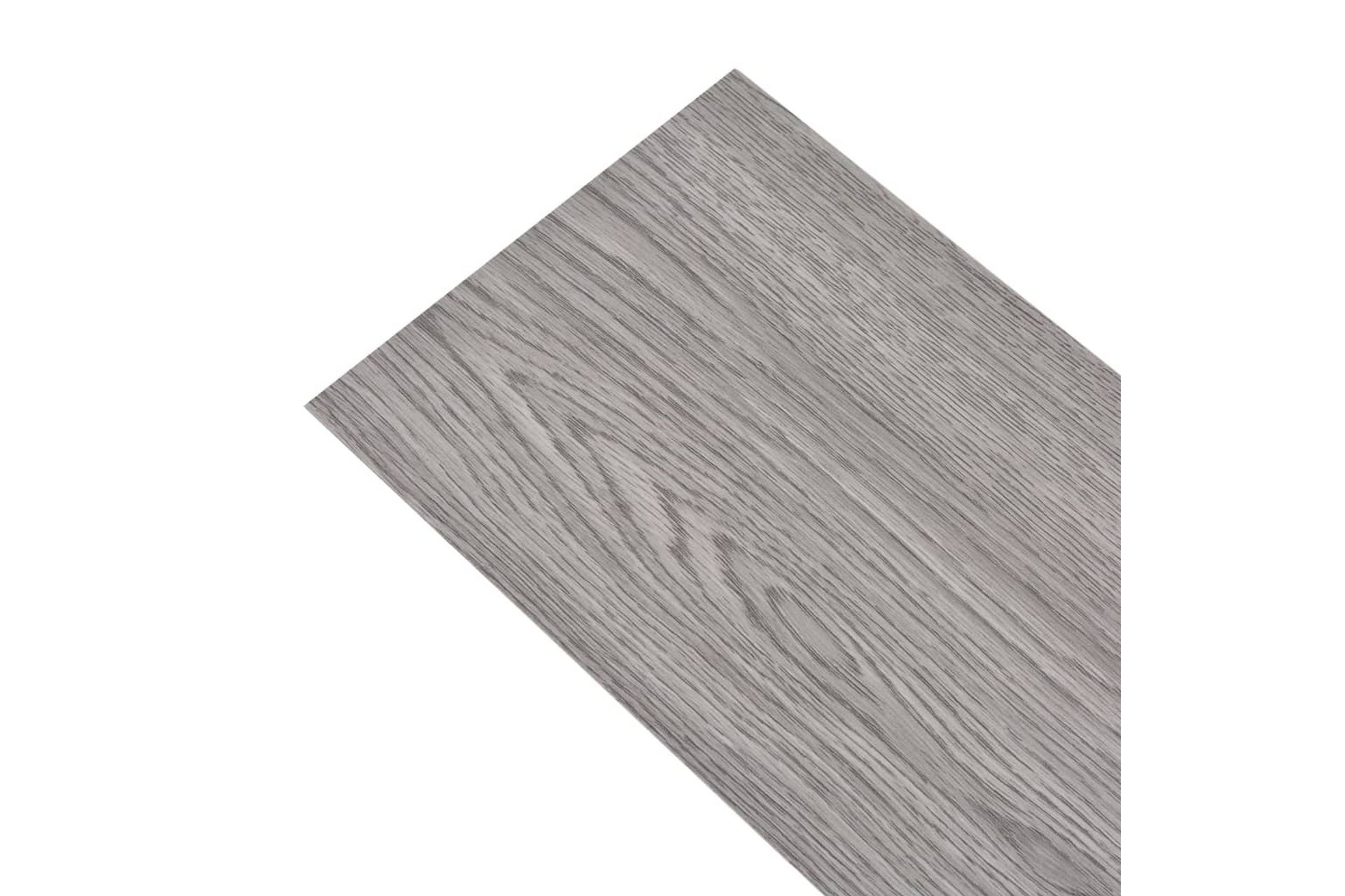 Selvklebende PVC-gulvplanker 5,21 m² 2 mm mørkegrå - Grå - Hus & oppussing - Bygg - Gulv, vegg & tak - Gulv - Vinylgulv & plastgulv