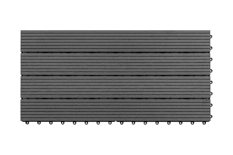 WPC Terrassebord 60x30 cm 6 stk 1m² grå - Hus & oppussing - Bygg - Gulv, vegg & tak - Gulv - Vinylgulv & plastgulv