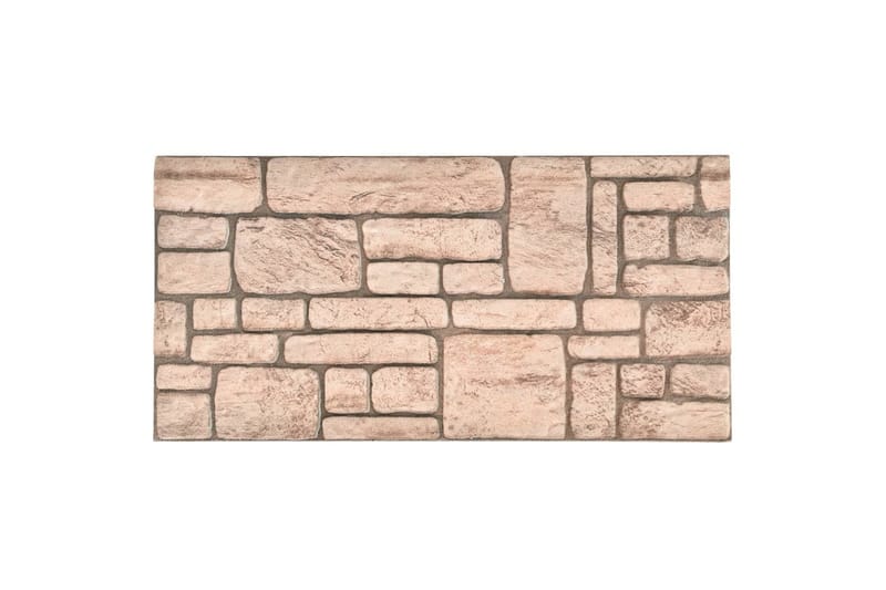 3D veggpaneler med beige mursteindesign 11 stk EPS - Beige - Hus & oppussing - Bygg - Gulv, vegg & tak - Platemateriale & byggeplate - Innvendig panel