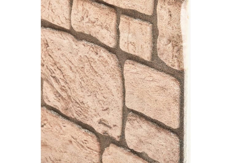 3D veggpaneler med beige mursteindesign 11 stk EPS - Beige - Hus & oppussing - Bygg - Gulv, vegg & tak - Platemateriale & byggeplate - Innvendig panel