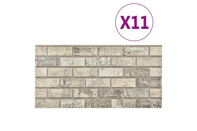 3D veggpaneler med sandfarget mursteindesign 11 stk EPS - Beige - Hus & oppussing - Bygg - Gulv, vegg & tak - Platemateriale & byggeplate - Innvendig panel