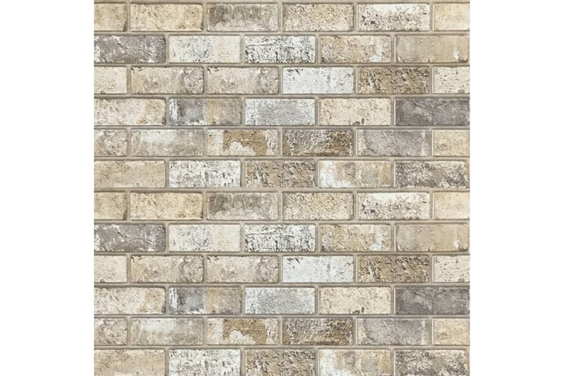 3D veggpaneler med sandfarget mursteindesign 11 stk EPS - Beige - Hus & oppussing - Bygg - Gulv, vegg & tak - Platemateriale & byggeplate - Innvendig panel