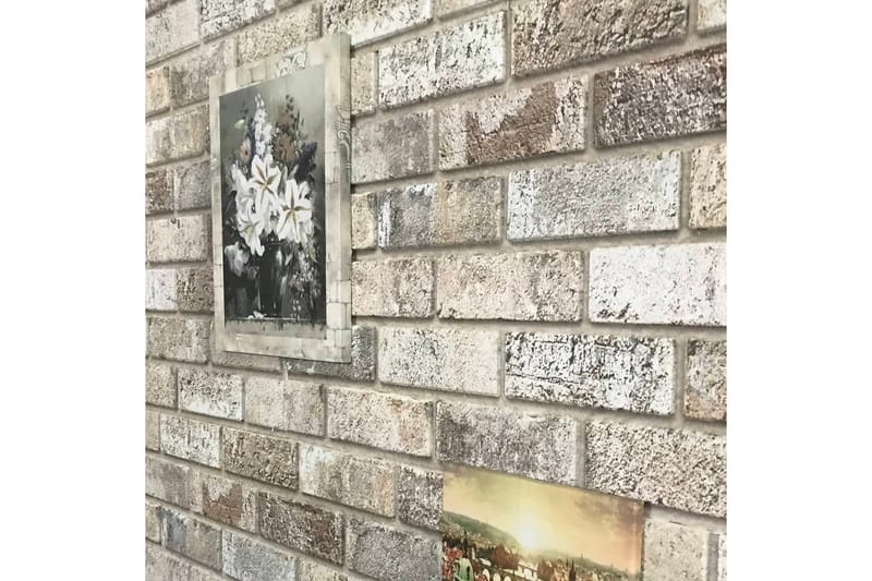 3D veggpaneler med sandfarget mursteindesign 11 stk EPS - Beige - Hus & oppussing - Bygg - Gulv, vegg & tak - Platemateriale & byggeplate - Innvendig panel