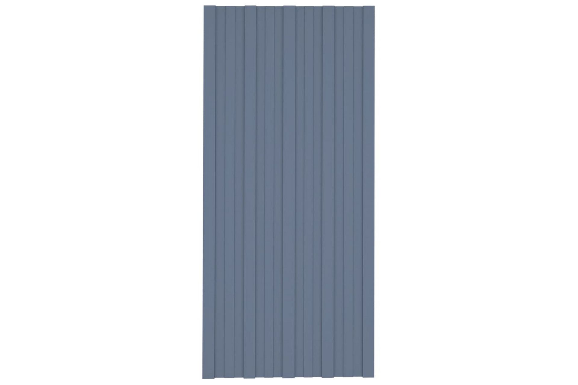 Takplater 12 stk grå 100x45 cm galvanisert stål - Hus & oppussing - Bygg - Gulv, vegg & tak - Platemateriale & byggeplate - Takpanel & takplate