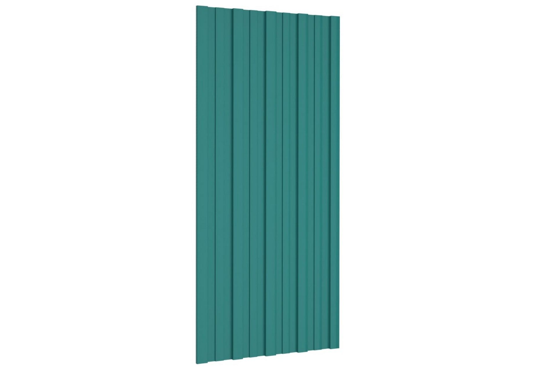 Takplater 12 stk grønn 100x45 cm galvanisert stål - Hus & oppussing - Bygg - Gulv, vegg & tak - Platemateriale & byggeplate - Takpanel & takplate