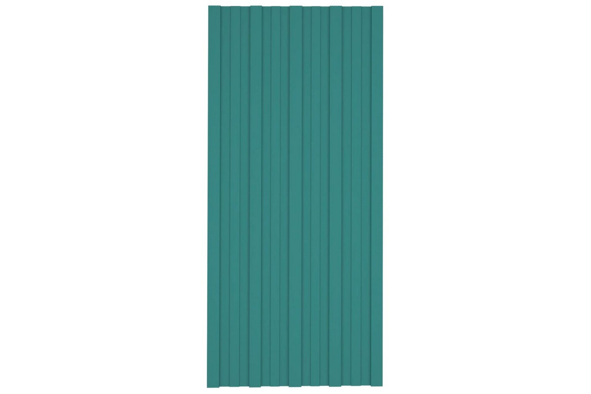 Takplater 12 stk grønn 100x45 cm galvanisert stål - Hus & oppussing - Bygg - Gulv, vegg & tak - Platemateriale & byggeplate - Takpanel & takplate