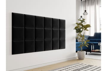 Zaratuz Veggpanel 30x30 cm - Svart - Hus & oppussing - Bygg - Gulv, vegg & tak - Platemateriale & byggeplate - Innvendig panel