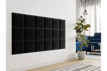 Zaratuz Veggpanel 30x30 cm - Svart - Hus & oppussing - Bygg - Gulv, vegg & tak - Platemateriale & byggeplate - Innvendig panel