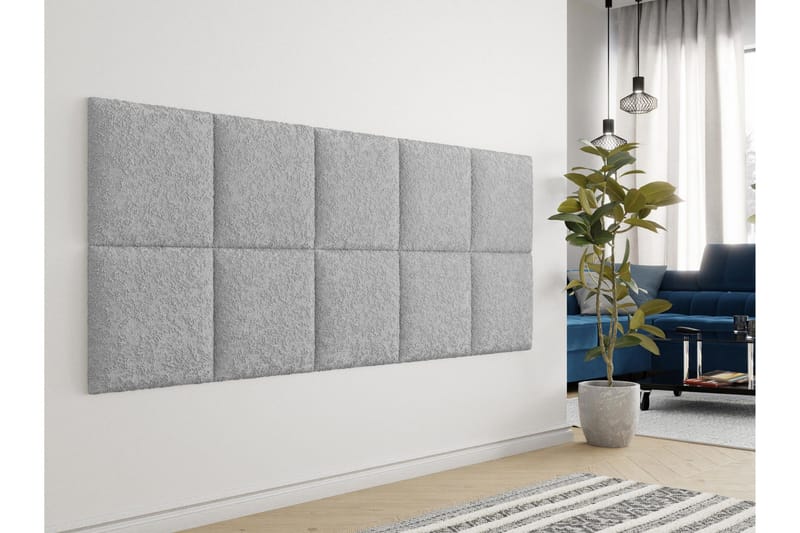 Zaratuz Veggpanel 42x42 cm - Lysegrå - Hus & oppussing - Bygg - Gulv, vegg & tak - Platemateriale & byggeplate - Innvendig panel