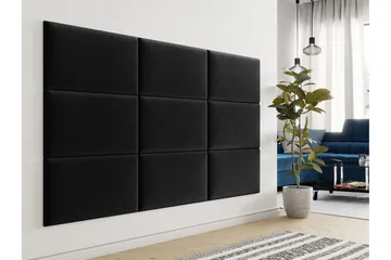 Zaratuz Veggpanel 70x40 cm - Svart - Hus & oppussing - Bygg - Gulv, vegg & tak - Platemateriale & byggeplate - Innvendig panel