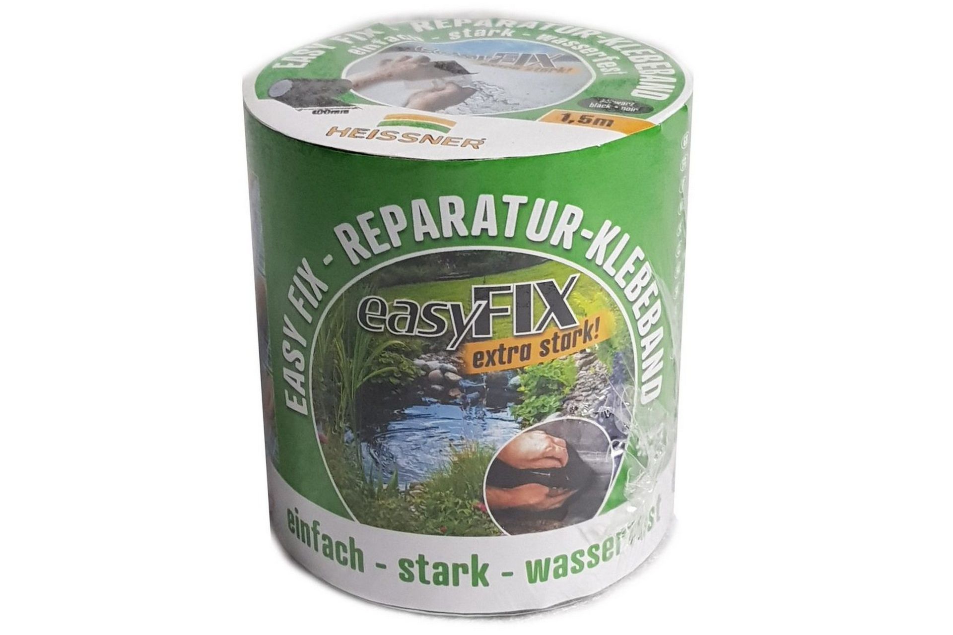 Reparasjonstape Heissner EasyFix 150 x 10 cm Svart - Svart