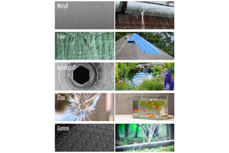 Reparasjonstape Heissner EasyFix 150 x 10 cm Svart - Svart - Hus & oppussing - Bygg - Spiker, skrue & innfesting