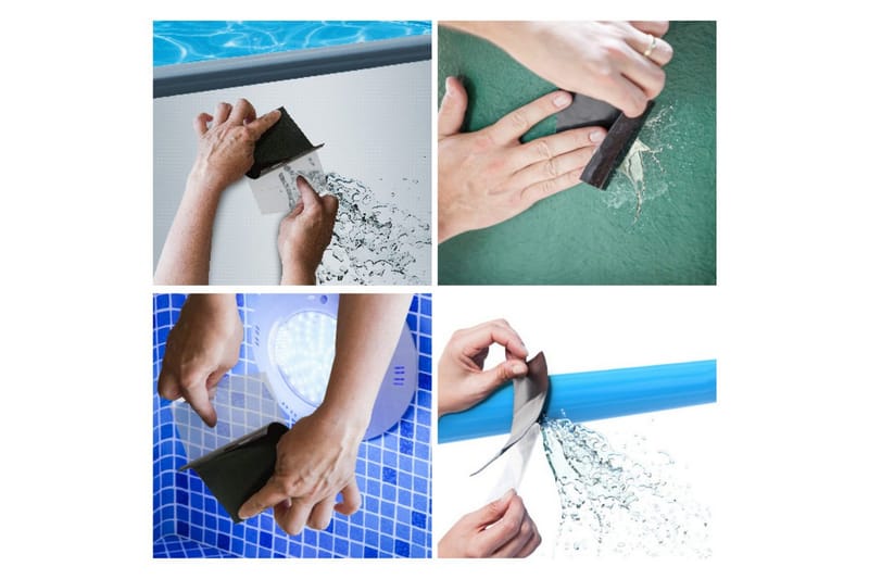 Reparasjonstape Heissner EasyFix 150 x 10 cm Svart - Svart - Hus & oppussing - Bygg - Spiker, skrue & innfesting