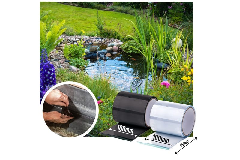 Reparasjonstape Heissner EasyFix 150 x 10 cm Svart - Svart - Hus & oppussing - Bygg - Spiker, skrue & innfesting