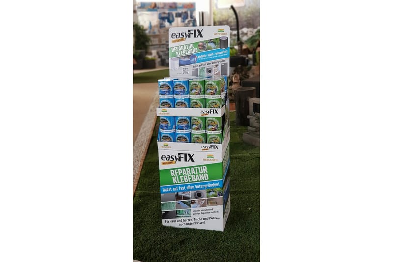 Reparasjonstape Heissner EasyFix 150 x 10 cm Svart - Svart - Hus & oppussing - Bygg - Spiker, skrue & innfesting