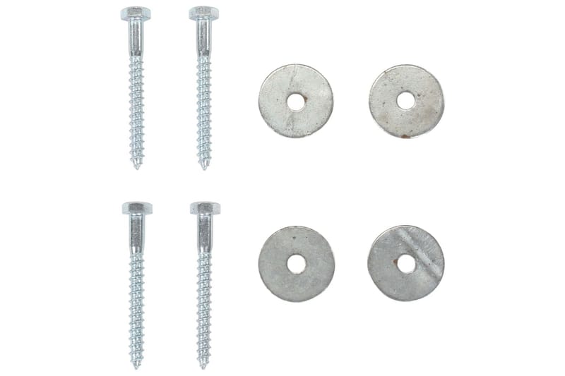 Jordankere 10 stk 10x60 cm galvanisert metall - Hus & oppussing - Bygg - Spiker, skrue & innfesting